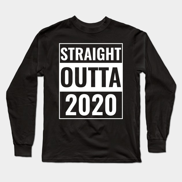 Straight Outta My bed Funny Quarantine Long Sleeve T-Shirt by Arctique